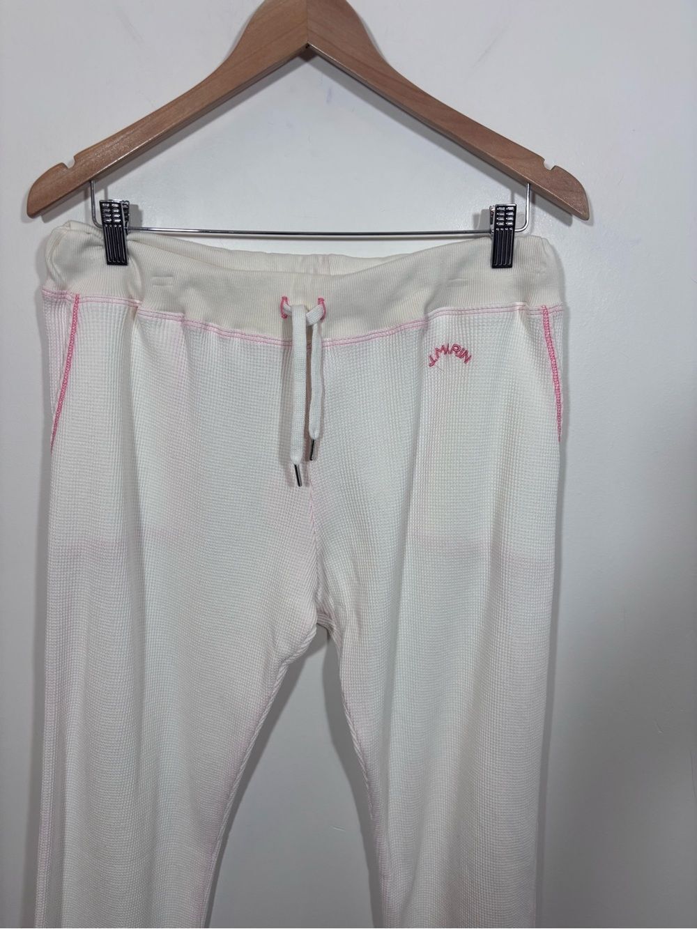 J.Marin The Thermal Jogger - Natural NWT Large Organic Cotton Waffle lounge - Picture 4 of 14